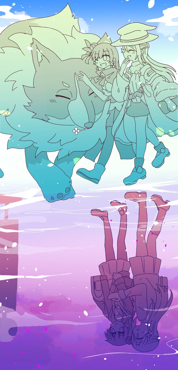 縦長イラストのtwitterイラスト検索結果