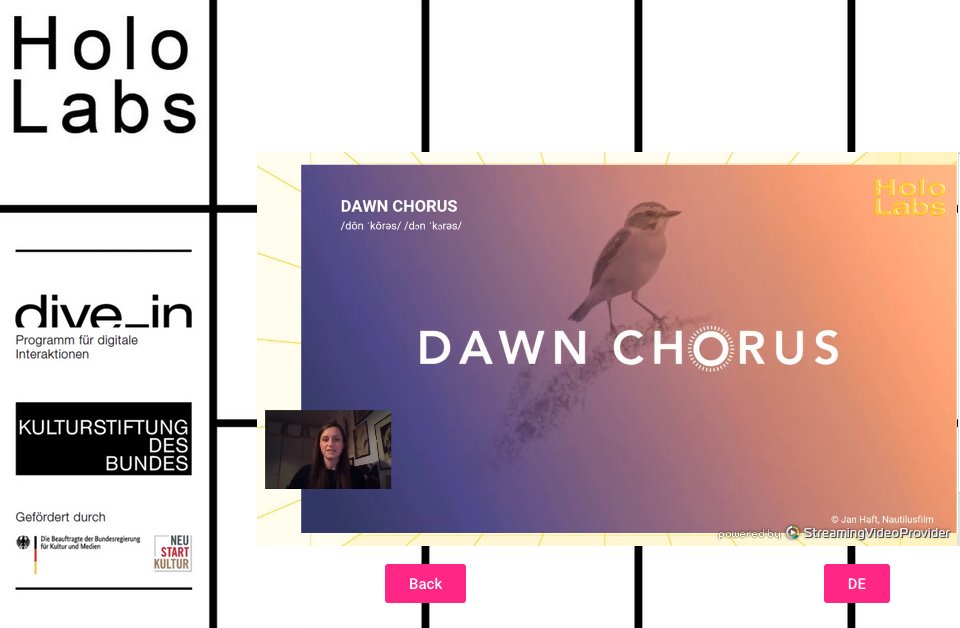 kulturstiftung's tweet photo. "Bewusst hinhören und an Forschung zu #Biodiversität und #Umwelt teilhaben": Lisa Gill vom @BiotopiaMuseum stellt #DawnChorus vor. Im #ProgrammDiveIn wurde eine dazugehörige App entwickelt. Mehr über das #CitizenScience-Projekt erfahrt ihr hier: https://t.co/aSmKbsWWh1 #HoloLab3 https://t.co/FcmC1Xh2Ur