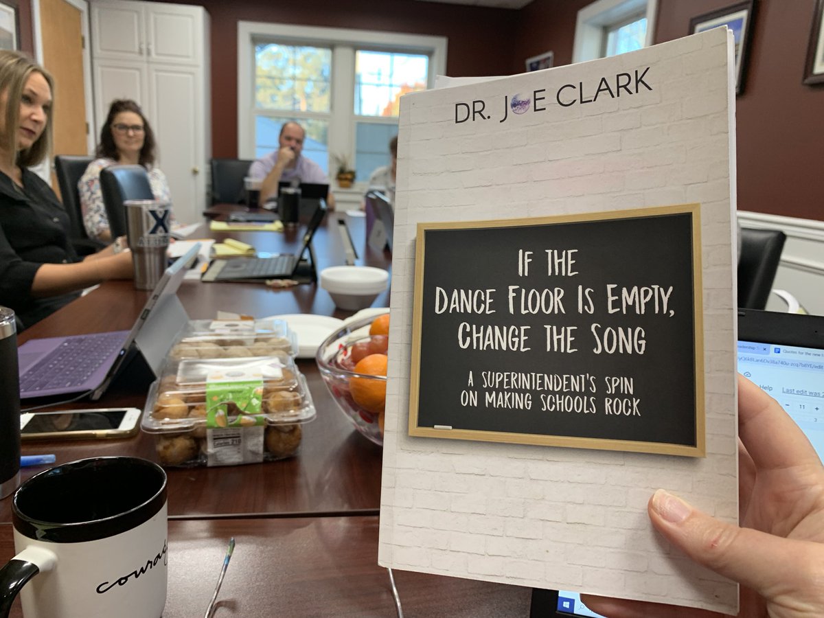 vaughn_shelly's tweet photo. The MCESC leadership team loves your book @DrJoeClark! The practical reminders of what’s important could not be more timely. #schoolisforthestudents #embracejoy #datahaveflesh #beyondcontent https://t.co/rIbcePIt8l