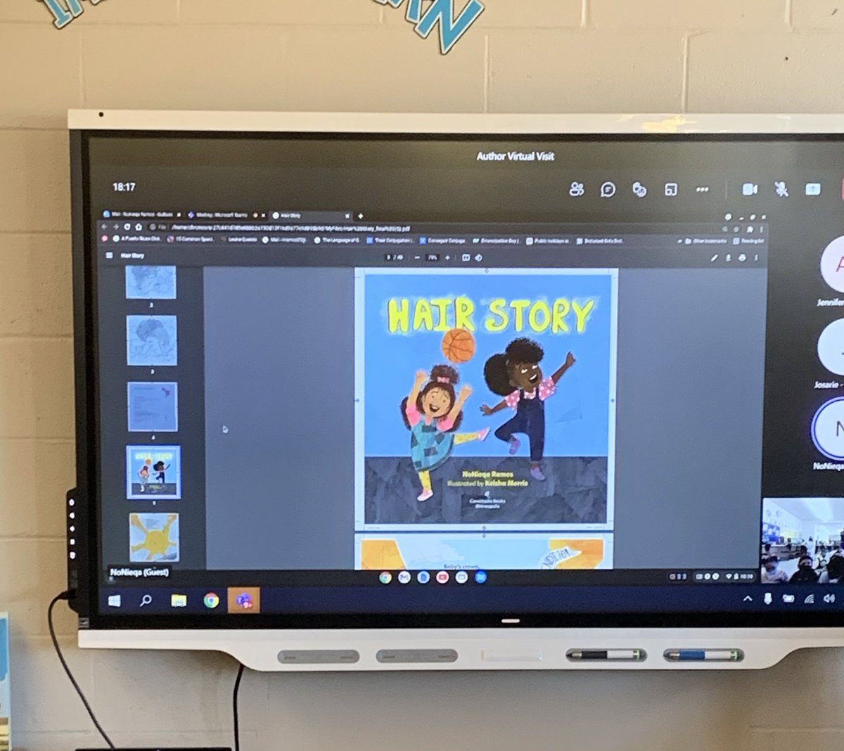 Enjoying our author visit with NoNiega Ramos.Thanks <a href="/AOBFound/">AnOpenBookFoundation</a> for the opportunity to have a virtual visit with 2nd grade scholars. <a href="/RaymondDCPS/">Raymond ES</a> <a href="/DcpsLibrary/">DCPS Library Programs</a> <a href="/dcpublicschools/">DC Public Schools</a>