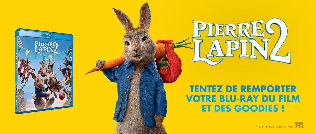 SonyPicsHomeFr's tweet photo. À l'occasion de la sortie de #PierreLapin2, tentez de remporter votre Blu-ray et des goodies du film :
🕹 RT + Follow @sphefr
🕹 Double tes chances en t'abonnant à notre IG 👉 https://t.co/hgjUkNyjvc
Concours valable uniquement en France Métropolitaine. TAS le 15/11. https://t.co/wA1pIJtdid