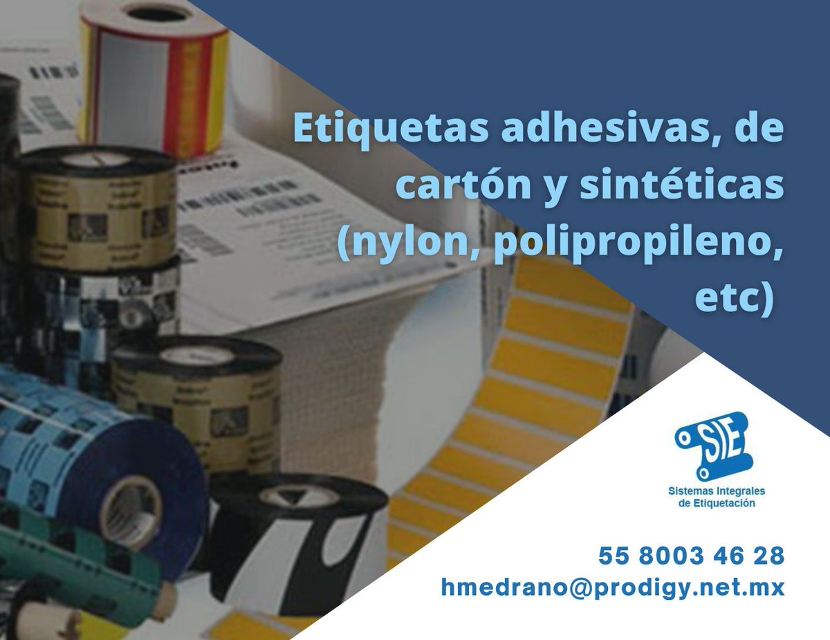 DeSitemas's tweet photo. En # SIE te damos los materiales que necesitan para tú negocio, tenemos desde #etiquetas, #impresoras, #ribbon, #maquila.

No dudes en contactarnos.

#SIE #Neza https://t.co/byGRbDtleZ
