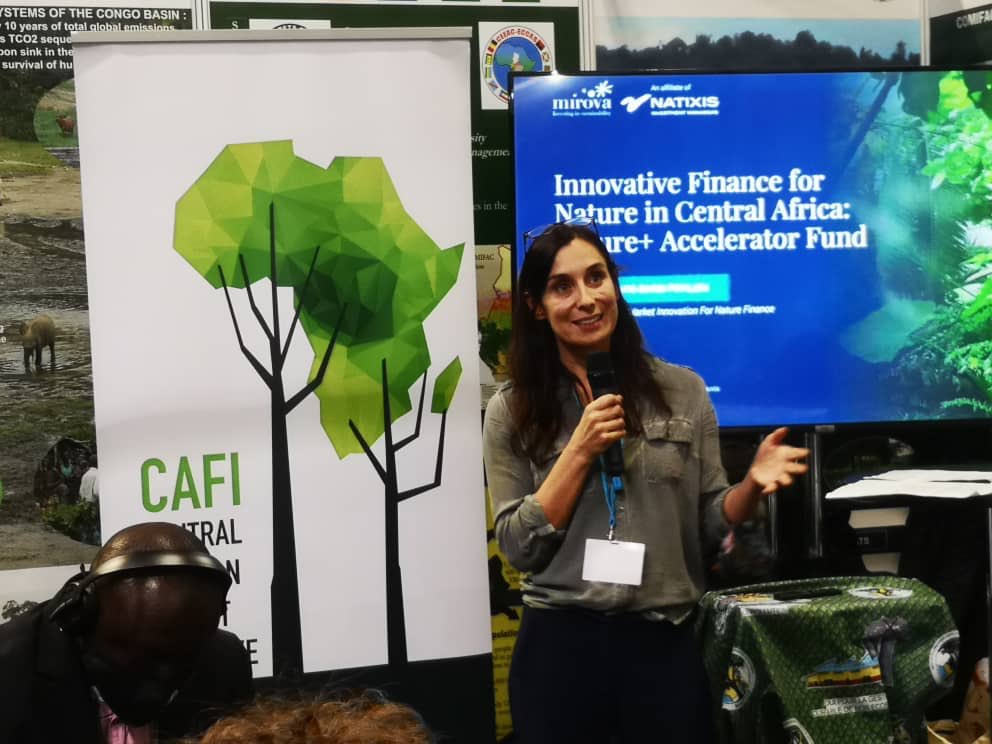 COMIFACINFO's tweet photo. Session d’échange sur la finance au service de la conservation mène par @CAFISecretariat et @UICN_PACO sur le pavillon COMIFAC - initiative bassin du Congo #carbonemissions #conservation #bassincongo #cop26 #COP26 #climatecrisis https://t.co/mCIbpGokEL