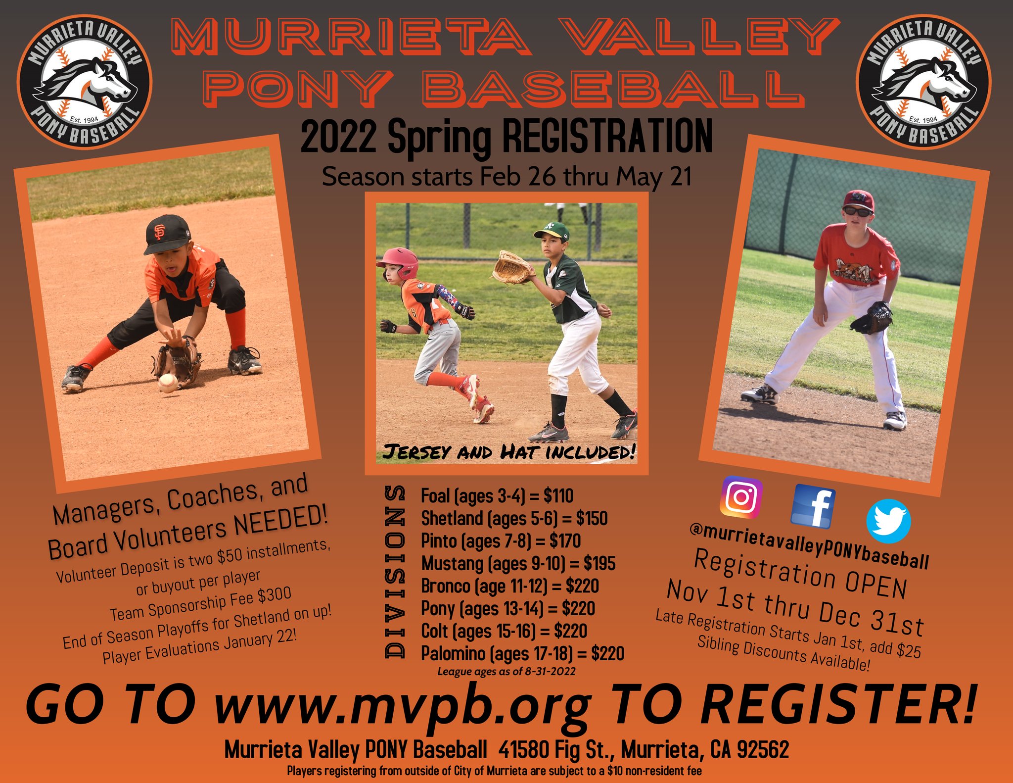 Best Volunteer Opportunities Murrieta Area Christmas Break 2022 Murrieta Valley Pony Baseball (@Mvponybaseball) / Twitter