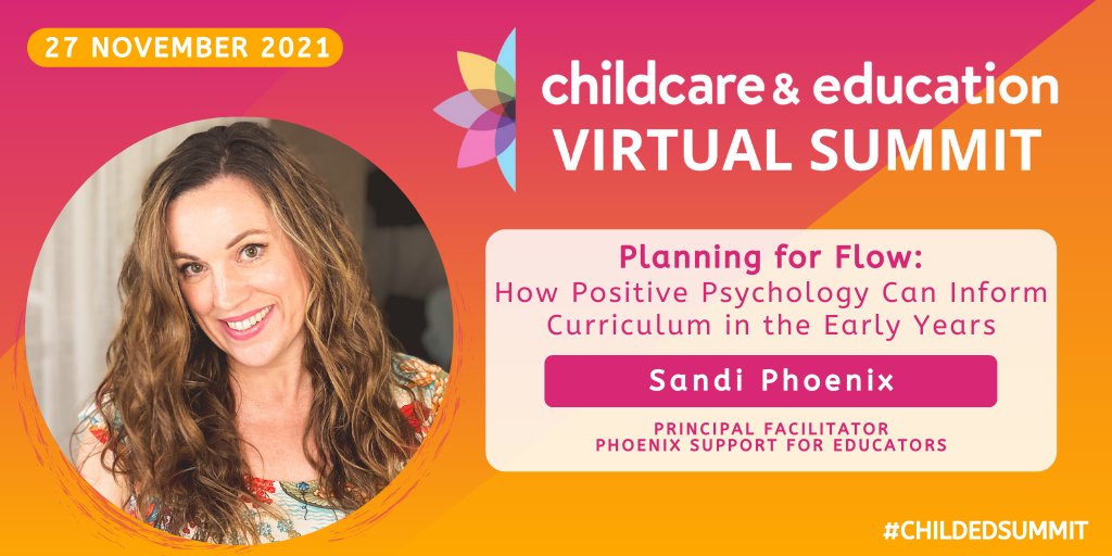 childcareedexpo's tweet photo. The wonderful @Sandi_Phoenix will be joining us for our Virtual Summit all the way from Australia! She will be talking to us about ‘how positive psychology can inform curriculum in the early years.’

Don't miss out and book here today > https://t.co/aOwV942dSE

#childedsummit https://t.co/b1YAwHvMJf