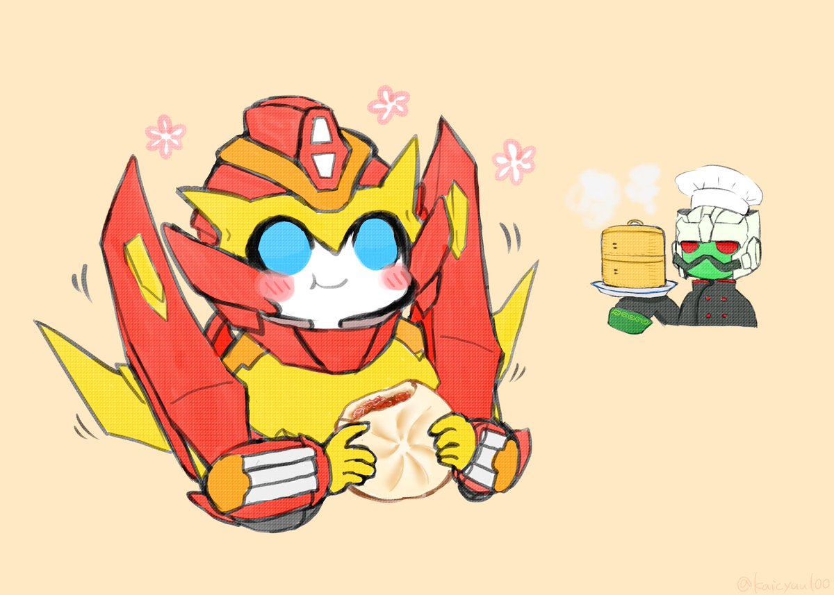 kaicyuu100's tweet image. 肉まんを食べるロディ