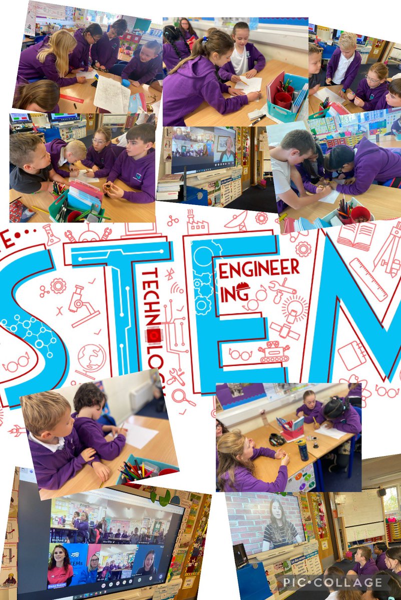 KPS_MrsJack's tweet photo. An extremely engaging &amp; inspiring morning so far with @SmartSTEMs We loved hearing from Penny &amp; Alan who told us about their jobs! We designed a piece of tech to make life easier! 💡 🤩Who will win the paper plate tower challenge? #Collabiskey #VirtualSmartSTEMs #MyJob #MyJorney https://t.co/arBetb2OxK