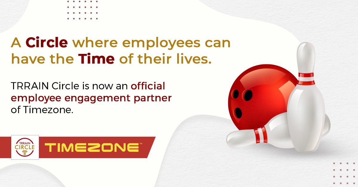 TRRAINCircle's tweet photo. We’re ecstatic to be a part of #TimezoneIndia’s organisation as their employee engagement partner. And we look forward to creating a conducive environment for employees of their organisation. 

Enrol your employees on our app. To know more, write to us at: info@trraincircle.com https://t.co/XKEwDE0V6d