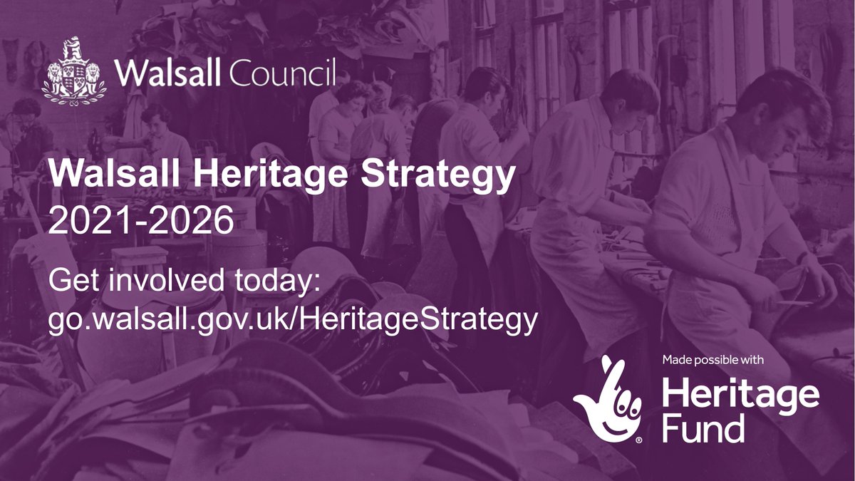 📢 Supported by @HeritageFundM_E, @WalsallCouncil has launched the new Walsall Heritage Strategy 2021-2026 📢 Full of new projects and bold ideas to open heritage to everyone, how can you get involved? Find out more: go.walsall.gov.uk/heritagestrate… #NationalLotteryHeritageFund