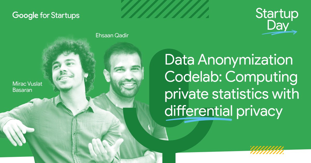 I'm happy to announce that I’m speaking at the first ever Startup Day organized by <a href="/GoogleStartups/">Google for Startups</a>! Tune in to join my talk with <a href="/miracvbasaran/">Miraç Vuslat Başaran</a> about Data Anonymization. Save your spot and see you on November 10! → goo.gle/StartupDay