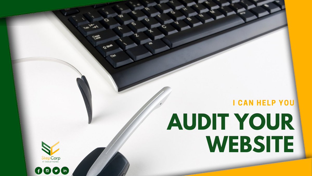 StepCorpIT's tweet image. Do you want to audit your website? the following must be done:
1️⃣ Check for any technical issues on your website.
2️⃣ Identify on-page and off-page SEO concerns...

#StepCorpITSolutions
#StepCorp
#ITSolutions
#ITProfessional
#VirtualAssistant
#PartTimeFreelancer