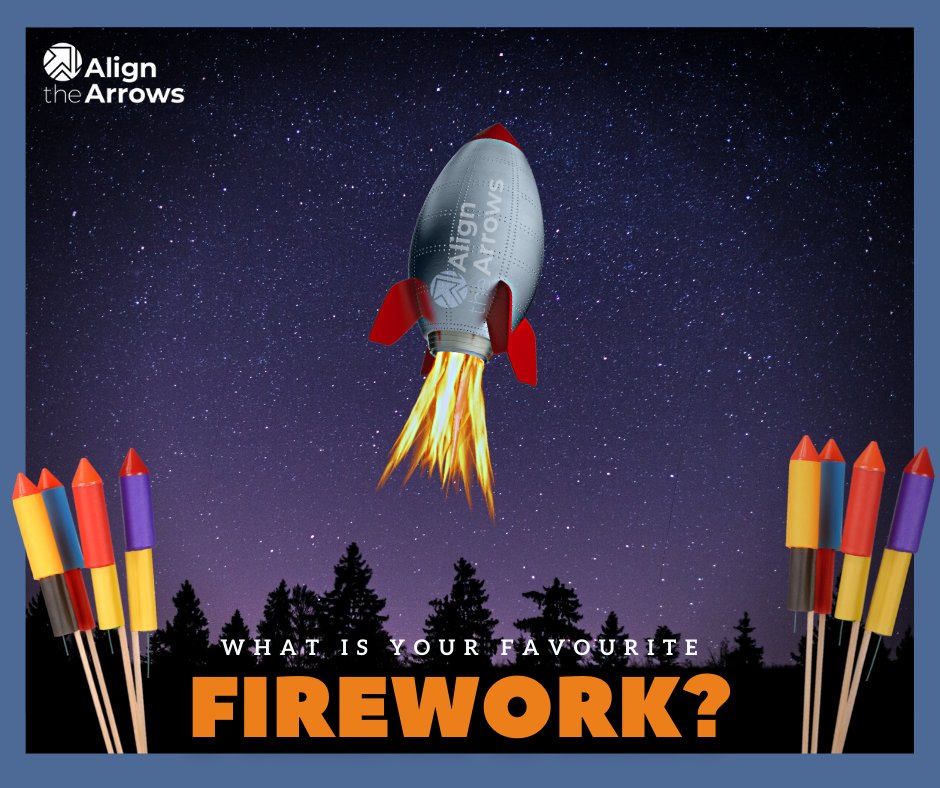 What's your favourite firework?  Maybe no surprise that mine is a rocket!

I like to use the phrase "add rocket fuel to your business", maybe that's why.

Does your business need the fuel to blast off?

Book an appointment today at alignthearrows.com