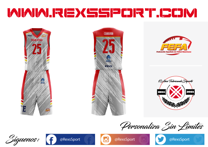 RexsSport's tweet photo. Estamos muy orgullosos de presentar las nuevas equipaciones de #flagfootball de la @FEFA_Spain
Así vestirá el #TeamSpain
Quieres vestir una equipación 100% personalizada como la Sel. Nacional de Flag Football contáctanos
info@rexssport.es
#RexsSport #RexsFootball #RexsPureImpact https://t.co/bq07yYKA8e