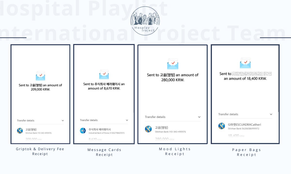 HosplayProject's tweet photo. Here are the receipts of the following gifts. https://t.co/rVwcoEycbk