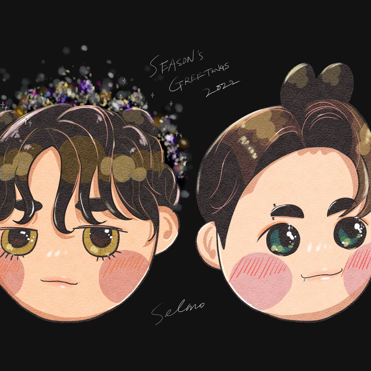 chongsolmo's tweet photo. 🐻👑🐰

#SEASONGREETING2022 
#btsfanart #bts  #taekook  #kookv  #vkook https://t.co/Z4GOLfoNF9