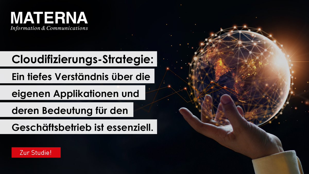 Materna_SE's tweet photo. Spannende Erkenntnisse liefert die Studie „10 Stellschrauben für die #Cloudifizierung im #Mittelstand“ von IT-Analyst Dr. Andreas Stiehler,  @gridscaleio und @Intel_DE. 

📌Die Studie finden Sie hier: https://t.co/hb0mr7XSjk

#Journey2Cloud #ApplicationTransformation #Cloud https://t.co/F7DaH7nGZj