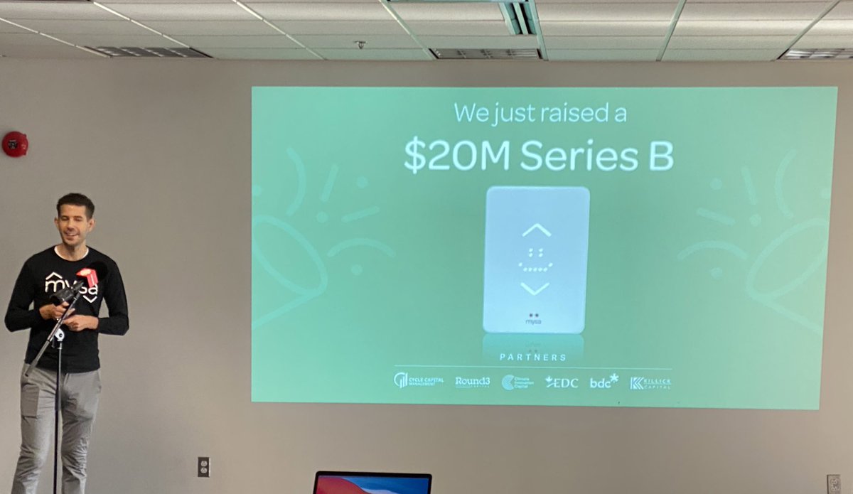 _techNL's tweet photo. Thrilled to be attending the @getmysa announcement this morning! Congratulations on $20M to grow and expand! Great news for the whole sector! #techNL https://t.co/7kA8b2xlub