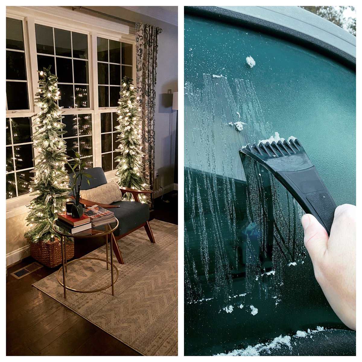 Greg_LaCount's tweet photo. Folks, this is what happens ❄️ when you put Christmas 🎄 decorations up the day after Halloween 🎃.  #sorrynotsorry https://t.co/Vd6bw5LQlg