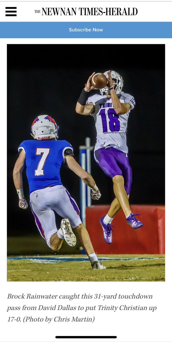 Brainwater7's tweet photo. Braves Win! Now it’s time for @brockrainwater3 and @football_tcs to win state in December, and @UGAAthletics to win it all in January! #perfecttrifecta #748climb #ouryear https://t.co/L5j1Zdl34s
