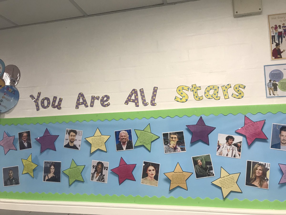 talkwithease's tweet photo. Another wonderful display I asked Miss Hall @bensonschool to put up to show famous people with disabilities who have not let their difficulties stop them from being successful! You can achieve anything  if you put your mind to it! #ASD #ADHD #dyslexia #dyspraxia #inclusion https://t.co/lPwMuClGsz