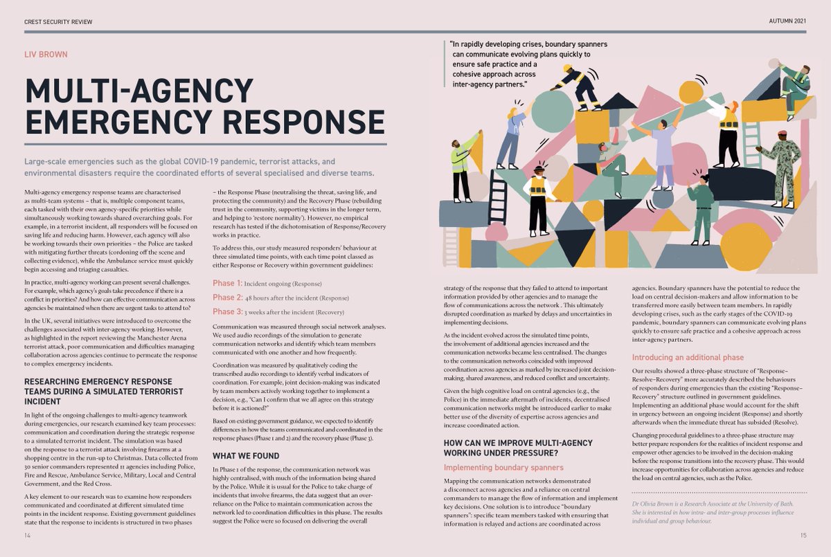 crest_research's tweet photo. Multi-agency emergency response: How can effective communication across agencies be maintained during crises? ⬇️ By @liv_brown20 #COVID19 #CSR12 https://t.co/zA0t29sZ3M https://t.co/UzJApuvgCd