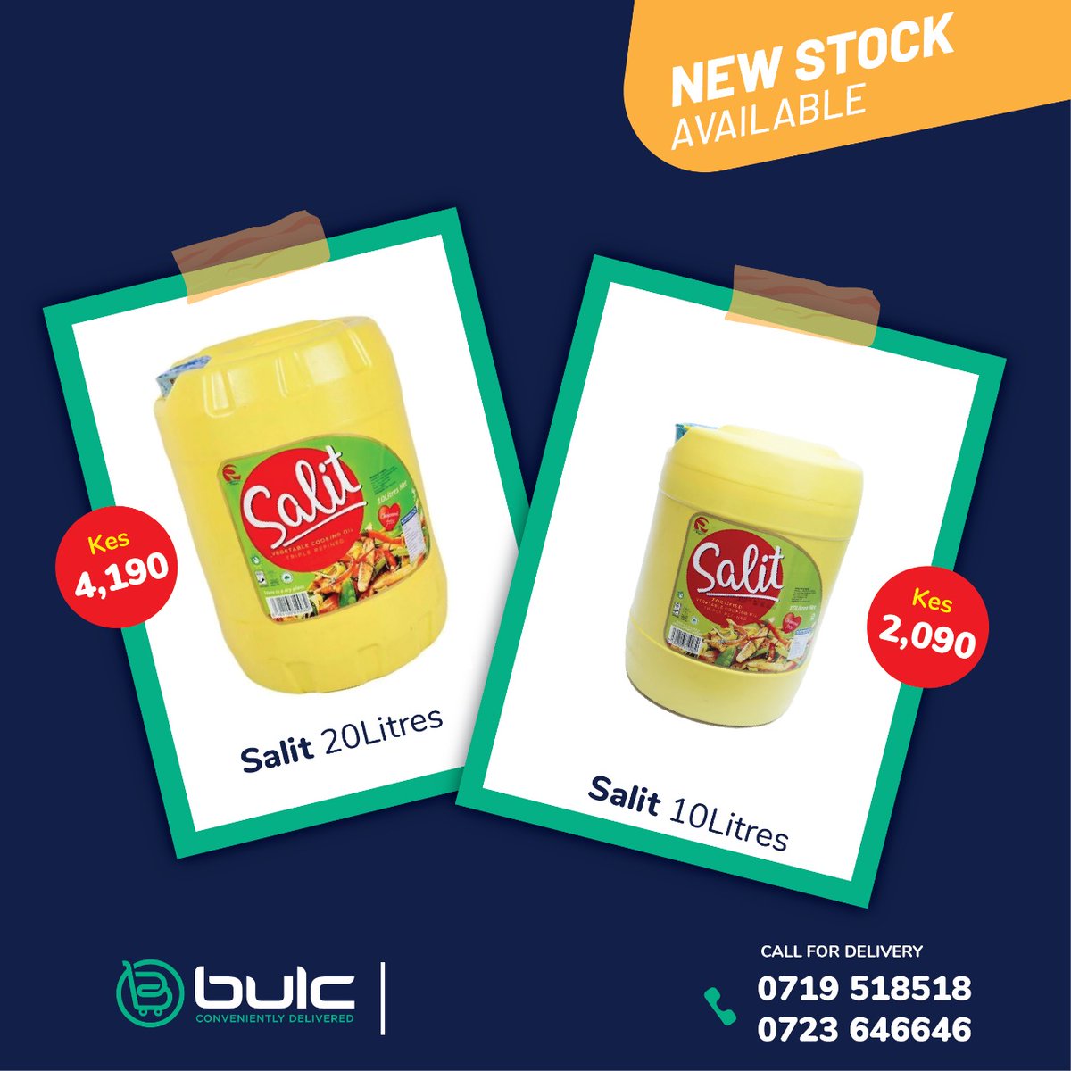 BulcFoodPlus's tweet photo. *New in stock*
Salit 20l - kes 4190
Salit 10 l - kes 1090

Buy more for less with Bulc. #BulcShoppingExperience #ShopInBulk #ShopAtBulc https://t.co/ZZ9rPSbLUw