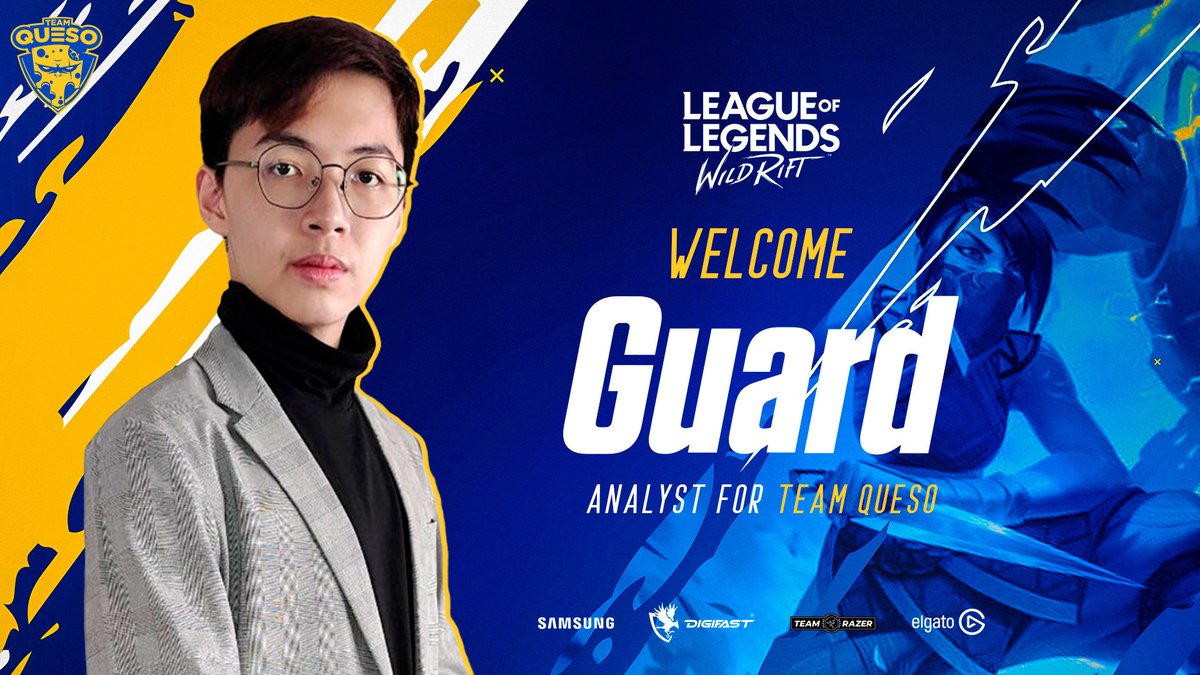TeamQueso_WR's tweet photo. Reforzamos nuestro staff técnico con @GuardWildRift que entra como analista del equipo para la inminente #HorizonCup🌏

¡Se acerca la hora de darlo todo! 💪 https://t.co/2LFd92lOzm