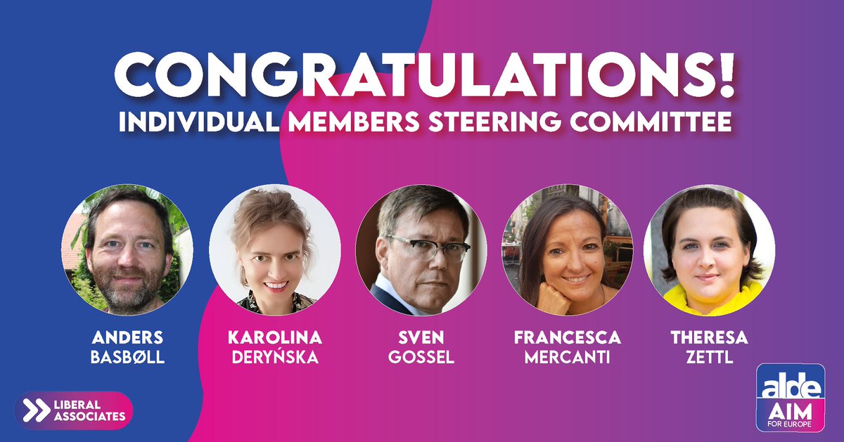ALDEParty's tweet photo. 🎉 Congratulations to the newly elected @ALDEIndMembers Steering Committee! https://t.co/EdIUQxxJ6u