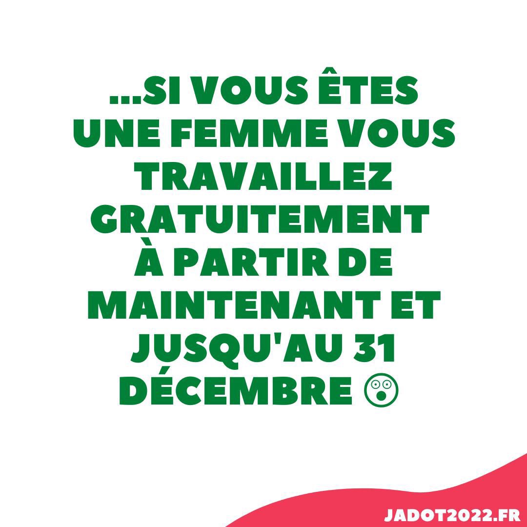 Melanie_Vogel_'s tweet photo. Depuis ce matin, les Françaises travaillent gratuitement.
Et si l’on ne fait rien, il nous faudra… 1000 ans pour atteindre l’égalité salariale en France!

Pour toutes celles qui ne comptent pas attendre 1000 ans: ce n’est qu’une question de volonté politique 👇🏽
#2022lecologie https://t.co/7WmLZ8KsWA