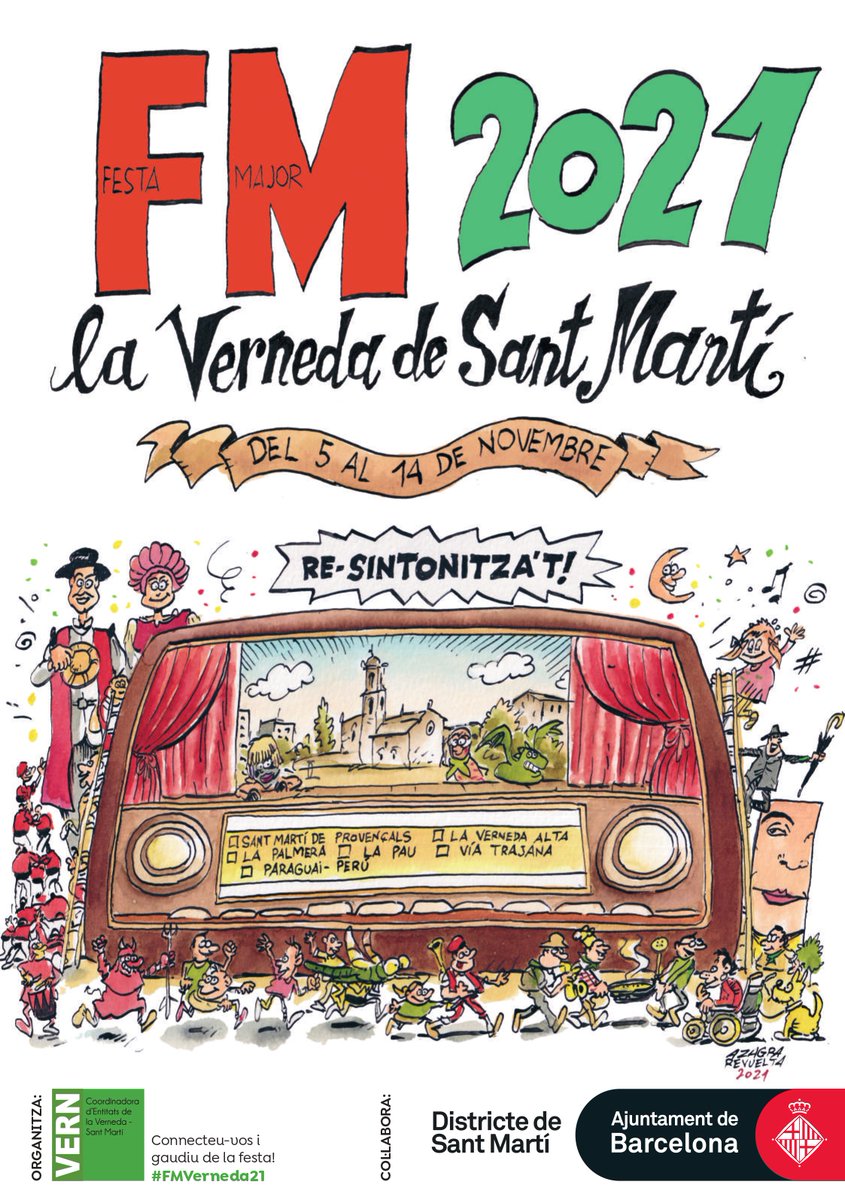 Sintonitza't amb la #FMVernedaSantMartí! 🥳💥

Aquest 2021, la #FestaMajor és una realitat gràcies a l'esforç i la il·lusió de les entitats de la #VernedaPau i de #SantMartiProvençals.

Mira el programa i reserva la teva entrada 🎫!
👉 ow.ly/6Kej50GEus1
