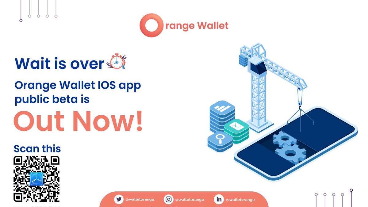WalletSlick's tweet photo. Wait is over⏰

Orange Wallet IOS app public beta is out now, go try it out now !! 📲

Download Orange wallet from here 👉🏻https://t.co/xch2Hu8xr6

#defi #web3 #Staking #Nfts #bridges #token #blockchain https://t.co/QP4sx1wSX5