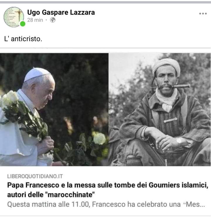 #Bergoglio posso capire la sua ignoranza..... Ma la tua Corte doveva sapere!
(Padre David)