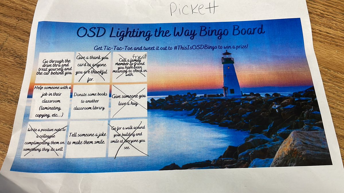 #ThisIsOSDBingo <a href="/jmcgahan31/">Julie McGahan✌🌏⚓</a>