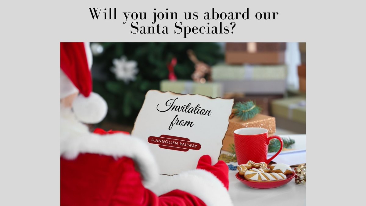 The countdown is on... Our Santa Specials are running throughout December. Will you join us? llangollen-railway.co.uk/santa-specials/ #llangollenrailway #visitnorthwales #visitwales #familydayout #familyfun #visitcymru #christmasinwales