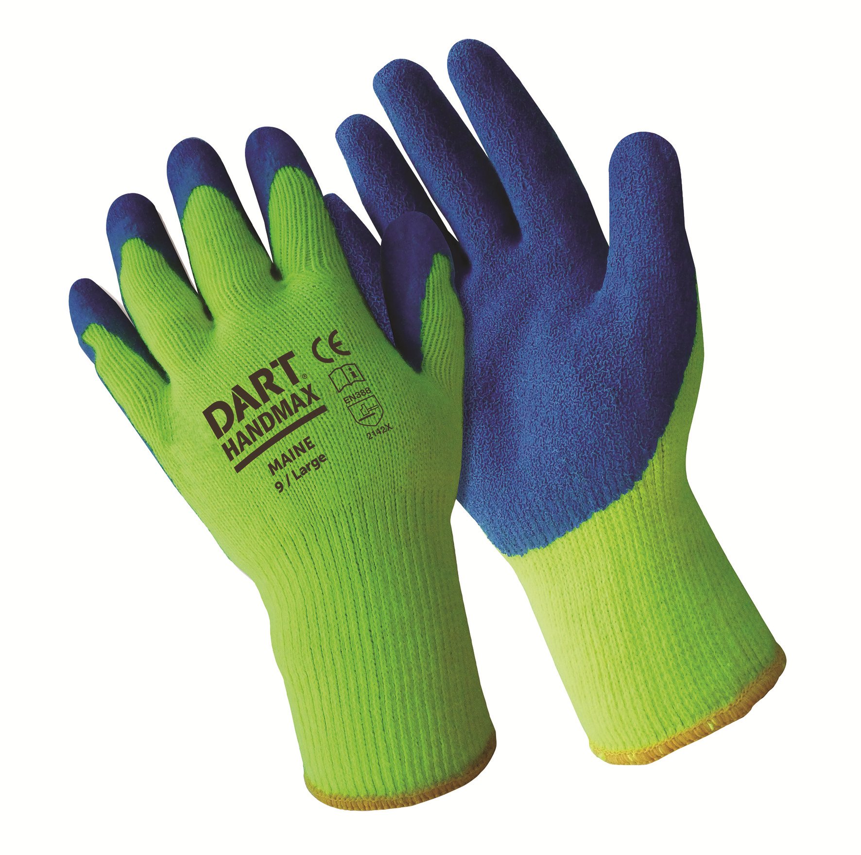10 x HANDMAX PU Safety Work Dexterity Grip Builders Gloves 