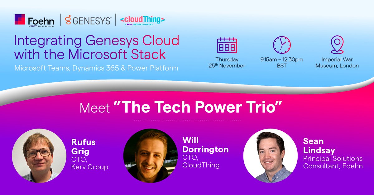 FoehnComms's tweet photo. Learn from #CX experts all in one room! Join us at our upcoming in-person event on 25 November in London to help discover new approaches to make better business decisions by bringing together cloud, CX, digital &amp; data. We have limited seats, register now! https://t.co/v2GM14aG2u https://t.co/aovrqNJTcu