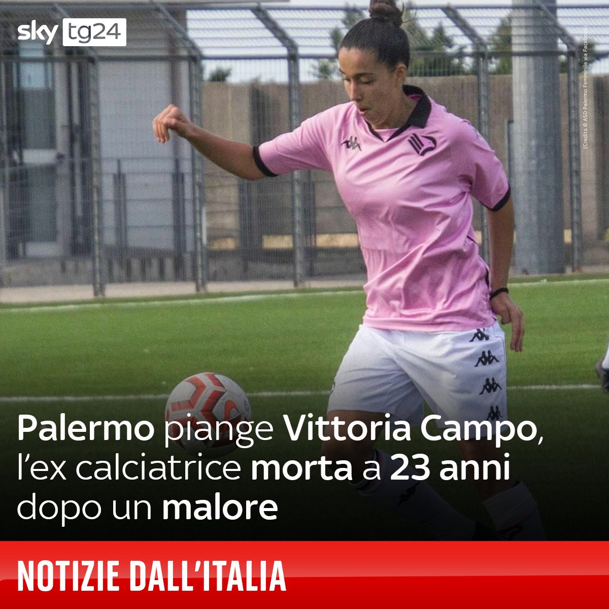 SkyTG24's tweet photo. Vittoria Campo è morta dopo aver accusato un malore in casa, a San Martino delle Scale
Palermo https://t.co/OcwmRTv2QJ https://t.co/dBIXZkzLLc