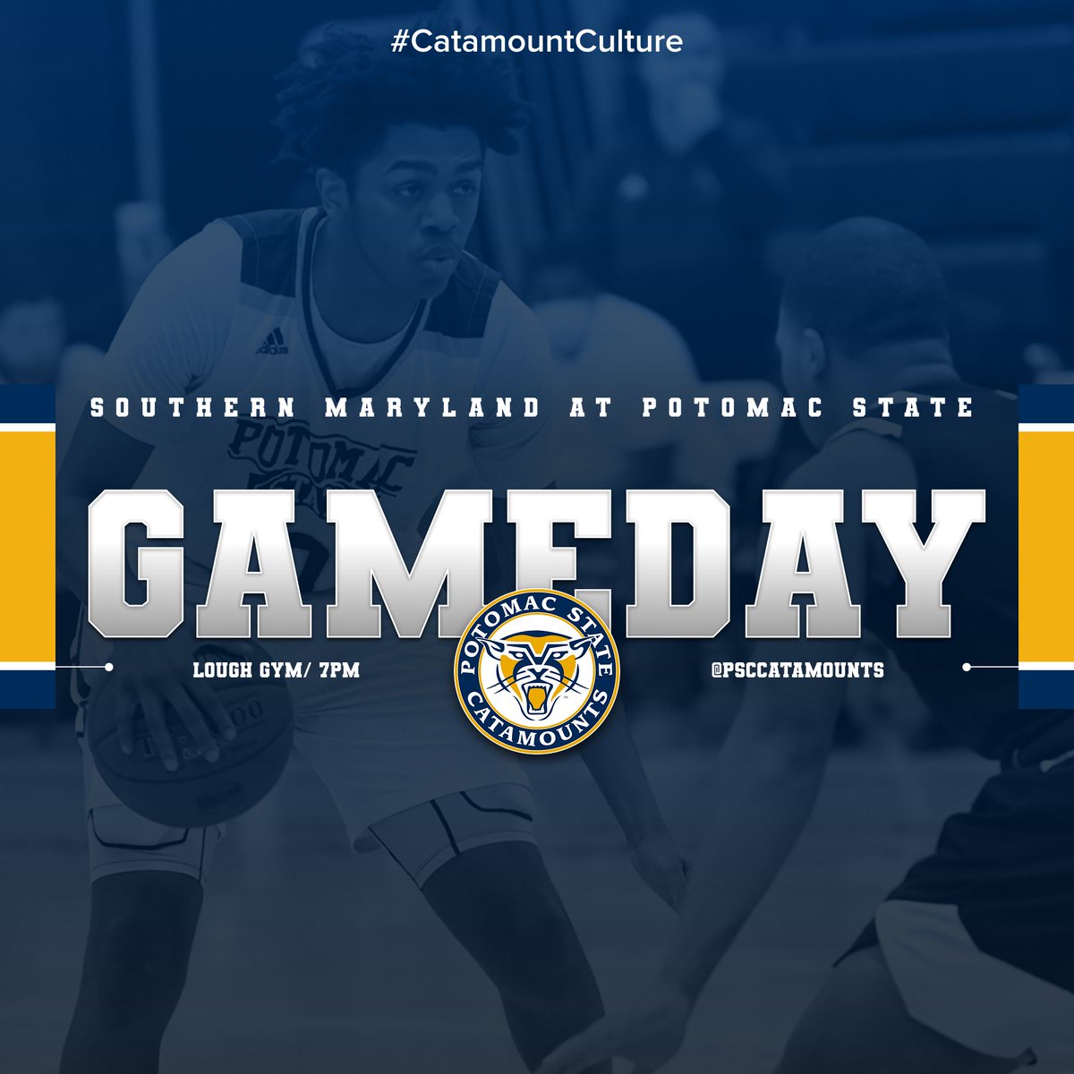 PSCCatamounts's tweet photo. Basketball is back! @pschoops tips off tonight
Wednesday November 3, 2021
🏀 Southern Maryland  🆚 Potomac State
🕐 7PM
📊 https://t.co/vWjWNAI1r3
💻 https://t.co/8qUfeYif4f
🏟️ Lough Gym
🌄 Keyser, WV
#CatamountCulture  #PacktheLough https://t.co/GhFahEuJpg