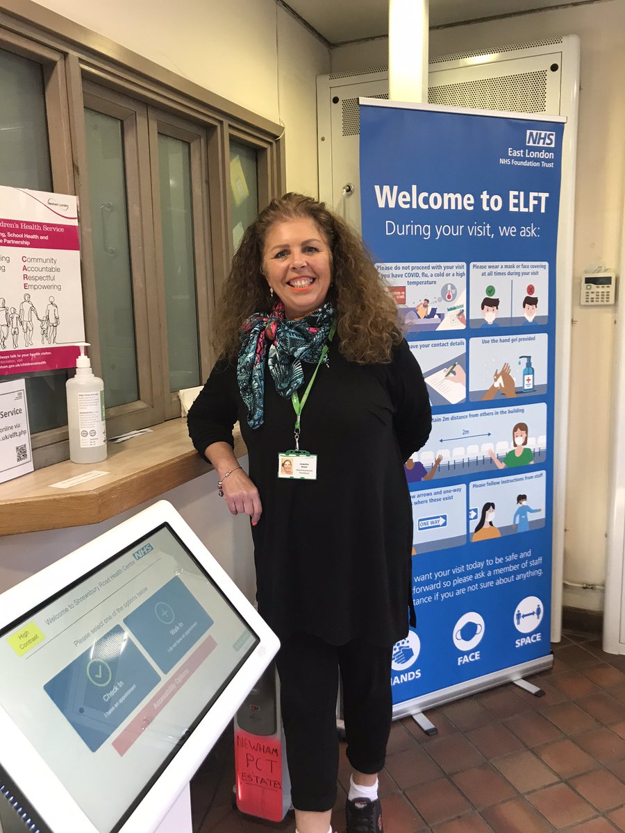 NHS_ELFT's tweet photo. Jacqui leads ELFT #Newham phlebotomy (blood testing) services & says we need to encourage people to book online using the #Swiftqueue system. The more people do, the faster service her amazing #phlebotomists can deliver! link: https://t.co/E8JFQ5oRj7 @Helenwgreen @NHS_NELCCG https://t.co/KTkzBLCZpH