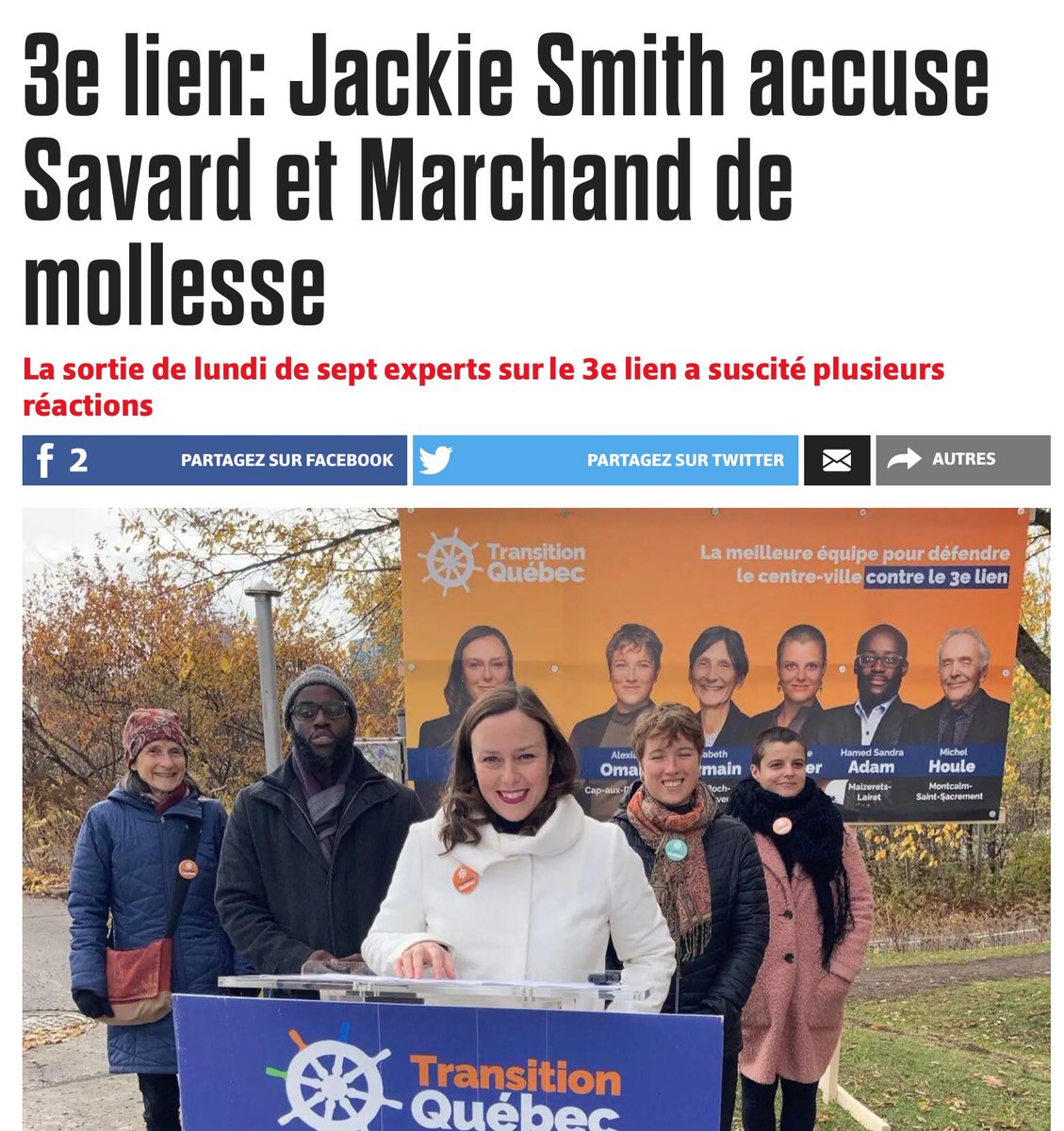 HamedSAdamTQ's tweet photo. @jackie_qc a raison : ne pas se prononcer sur ce projet aussi néfaste pour l’environnement relève de l’électoralisme. Et surtout avec son nouveau trajet qui sera encore pire pour le secteur Maizerets.

#jappuiehamed #polmun #transitionqc #maizerets #lairet #bardy https://t.co/lJAPA3d5el