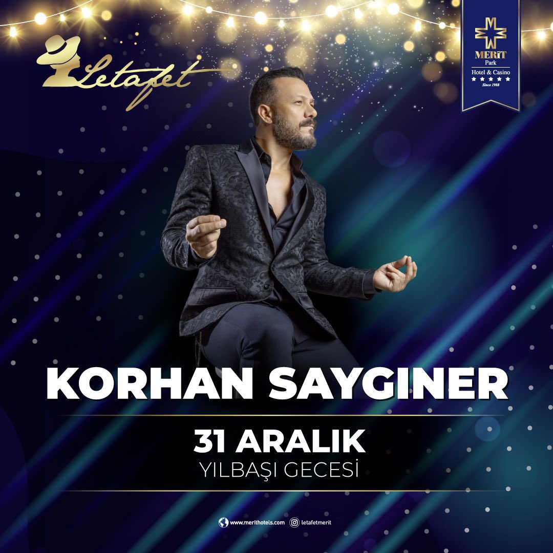 Yeni yılın ilk saatlerinde, Kıbrıs’ta @meritpark Letafet te <a href="/korhansayginer/">Korhan Saygıner</a> konserimizde buluşmak üzere…🎉🎊🎉🎊2️⃣0️⃣2️⃣2️⃣

#meritpark #meritinternational #merithotels #meritcasinos #yılbaşı #korhansaygıner