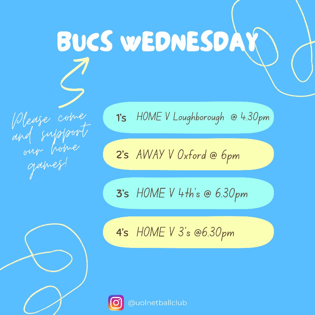 This weeks BUCS matches!!!