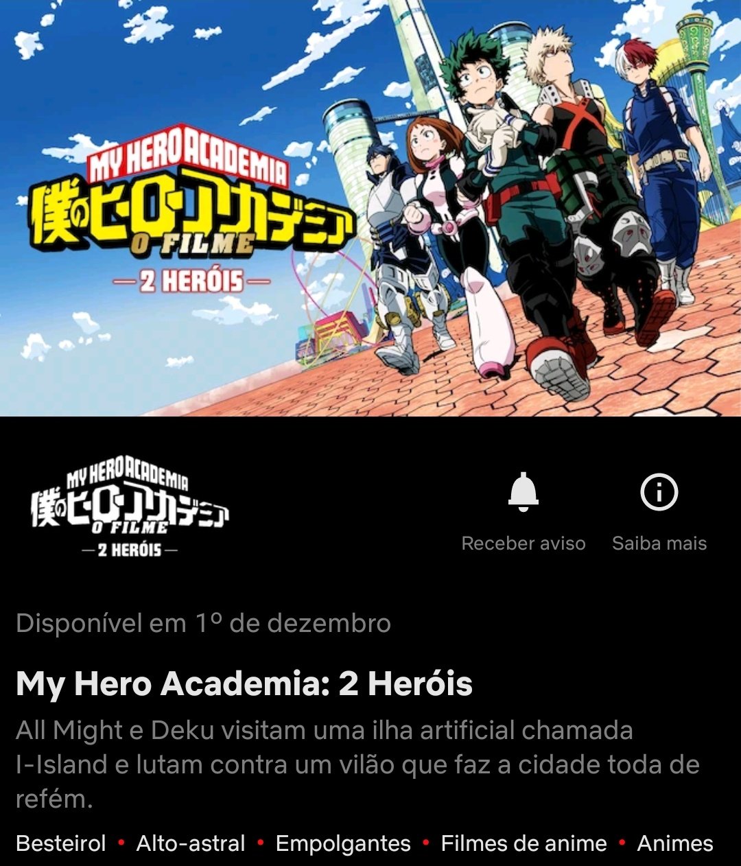 2 coisas que eu estava errada sobre o filme de My Hero Academia