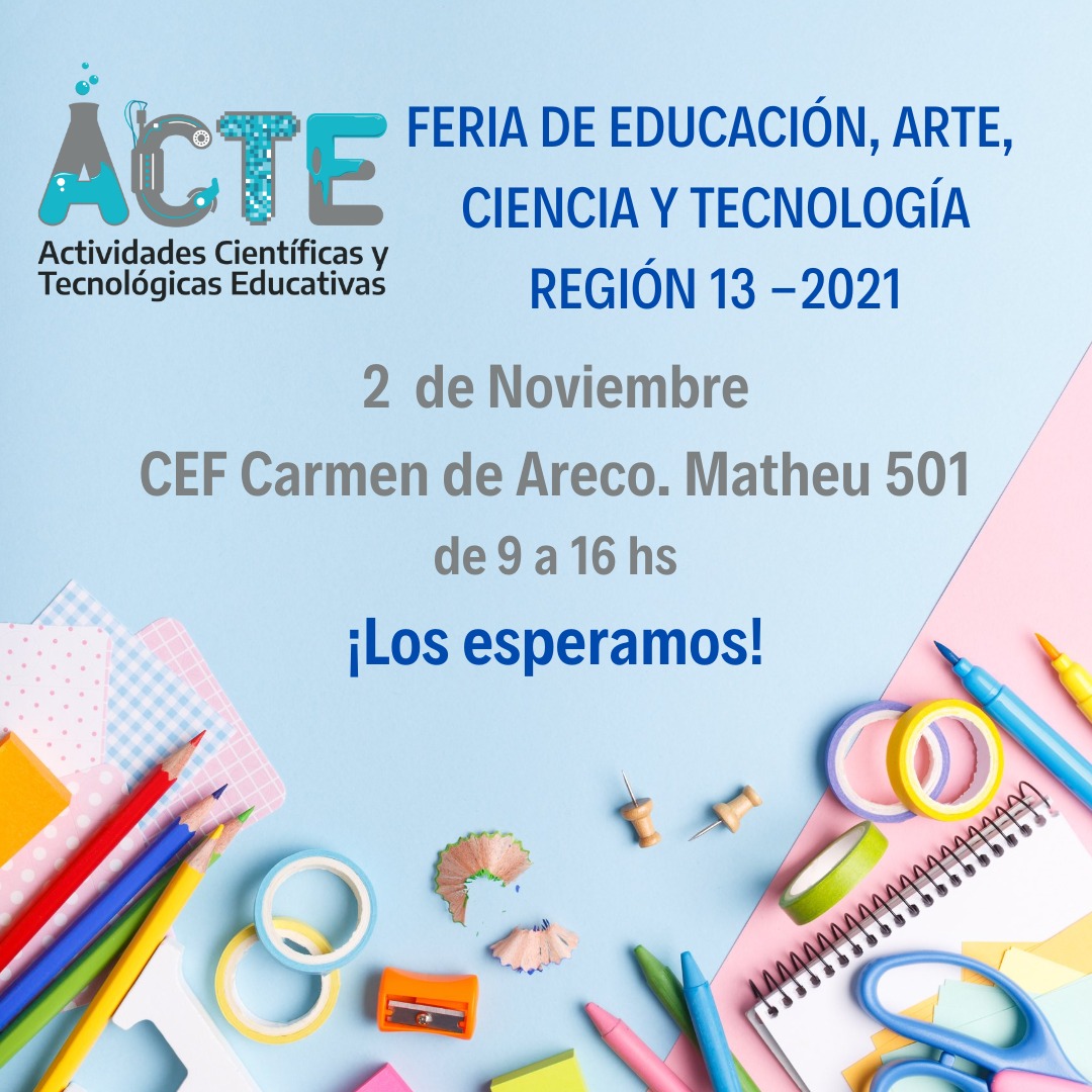 Se está llevando adelante en #CarmenDeAreco la Instancia Regional de #FeriaDeCienciasPBA de la región 13. #AgustinaVila <a href="/ClaudiaBracchi1/">Claudia Bracchi</a>  <a href="/BAeducacion/">Educación PBA</a> 

#Educación #Arte #Ciencia #Tecnología