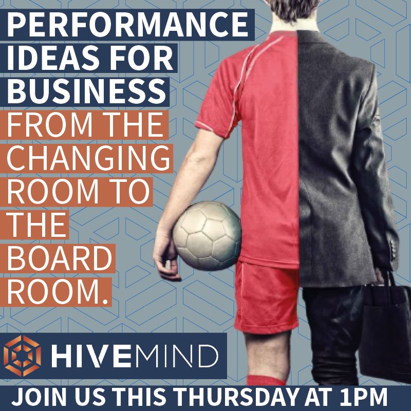 Hello everyone!
This weeks Fireside Chat is coming up on Thursday at 13:00pm(GMT).

This Fireside Chat topic is "From The Changing Room To The Board Room. Performance Ideas For Business" With our very own <a href="/TonyWalmsley/">Tony Walmsley</a>.

 #hivemindmindthinking #businessstrategy #firesidechat