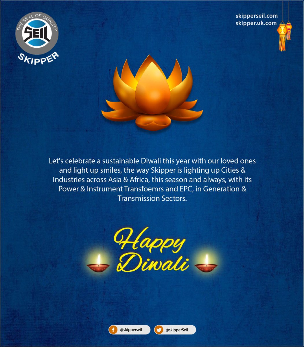 Let's celebrate a sustainable Diwali this year with our loved ones and light up smiles.
#Skipper #SkipperSeil #happydiwali2021 #happydiwali #sustainable