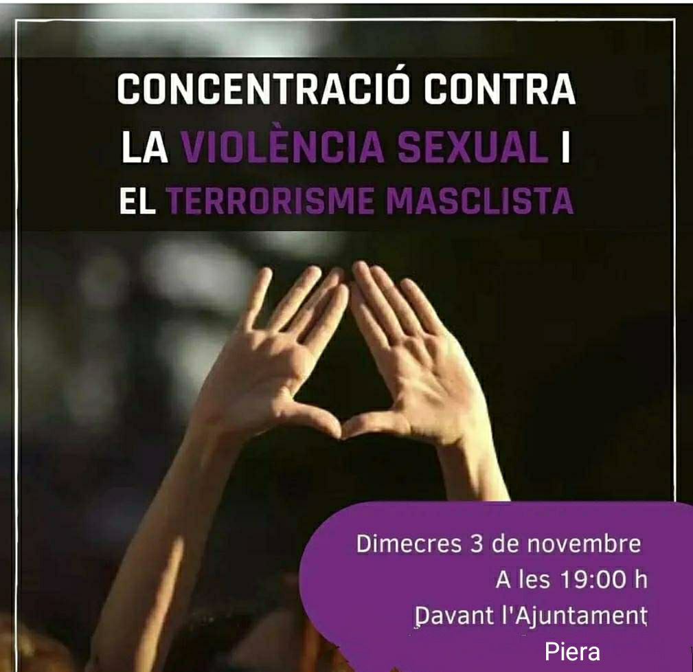 assembleaPiera's tweet photo. Concentració de rebuig a #piera https://t.co/FsNU6BVTJg