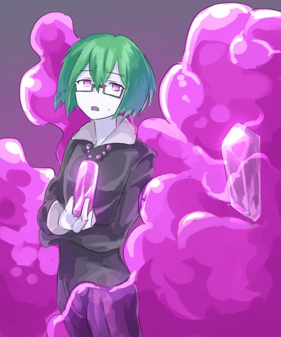 レンティ・ロールシャッハ【@chiroljya】
魔物召喚の術を研究している魔人種の少年
以前召喚に失敗した巨大なスライムに懐かれている
ある時期から服をスライムに溶かされない特製に変えたようだ 