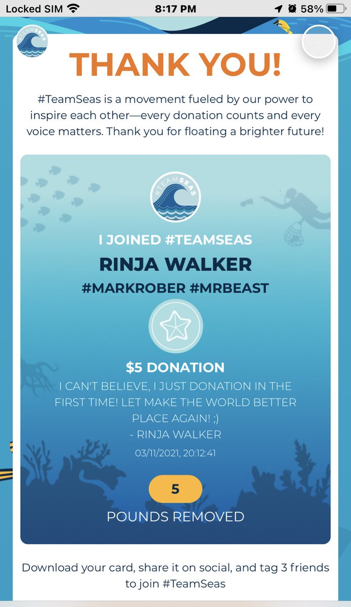 RinjaWalker's tweet photo. Let Do It! #TeamSeas @MrBeast @MarkRober @IAmAlanWalker https://t.co/XBl9gwESK3