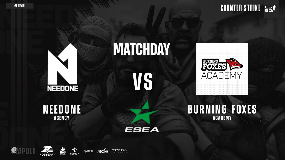NeedONE_ND1's tweet image. #Matchday

Our #TeamCSGO is playing the fifth game of @ESEA open tonight 💪

🆚 @BurningFoxesGG #Academy 🇩🇪
🗺 de_mirage
⏰ 9.00pm
📅 5th days

Let&apos;s go ! #Nd1WIN 💪